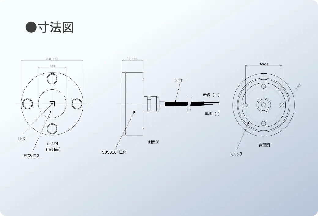 UV-C LEDモジュール（コンパクトタイプ）